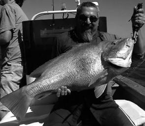 Serge Ellfman with a great large-mouth nannygai caught on a trip with One More Cast Fishing Adventures off Townsville.